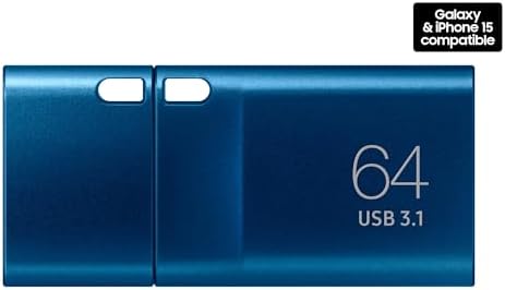 Samsung 512 GB USB 3.2 Type-C Flash Drive – Ultra-Fast 400 MB/s Data Transfer, Durable and Portable External Storage for Computers & Mobile Devices, MUF-512 DA4/AM – Perfect for Professionals and Students in 2024