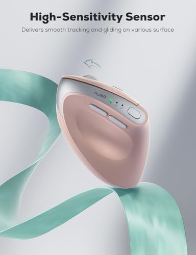 Revolutionize Your Workspace with the Nulea MD280 Ergonomic Vertical Wireless Mouse – Dual Mode Bluetooth & 2.4 G Connectivity, Precision with 4 Adjustable DPI Settings (800/1200/1600/2400), Rechargeable & Silent Clicks for Ultimate Focus – 6 Customizable Buttons Enhance Productivity for Laptop & Desktop Users in Stylish Grey.