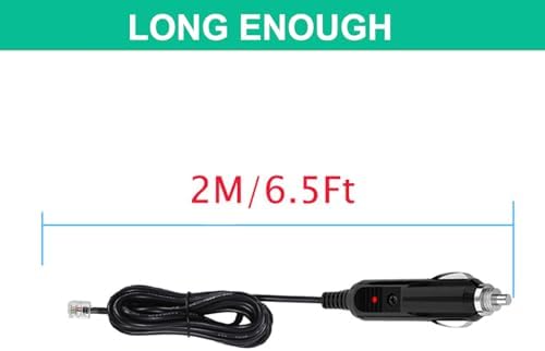 High-Performance RJ11 Power Adapter for Escort Passport 9500 & Uniden R Series Radar Detectors – Fast Charging Car Charger with Ultimate Compatibility for Effortless Power Management on the Road
