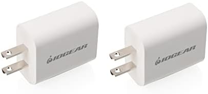IOGEAR Gear Power Compact 20 W USB-C Charger Duo – Rapid Power Delivery for All USB-C Devices with Enhanced Safety Features and Portability