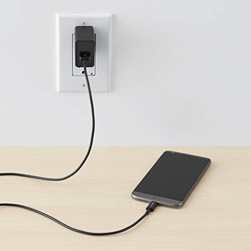 Elevate Your Charging Game: Amazon Basics 5-Pack 3-Foot USB-C to USB-A 2.0 Fast Charger Cables, 480 Mbps Data Transfer, USB-IF Certified for Ultimate Device Compatibility – Ideal for i Phones, i Pads, Samsung Galaxies & Laptops – Sleek Black Design for Professional Use