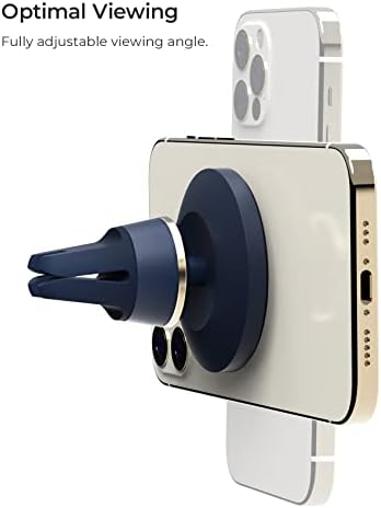 i Ottie Velox Universal Magnetic Air Vent Phone Mount – Enhanced Mag Safe Compatibility for i Phone 12-16 & Android Devices with Included Adapter – Secure Silicone Grip for Hands-Free Navigation and Easy Access