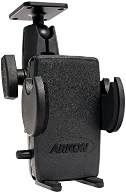 ARKON Drill-Base Mega Grip Phone Mount – Universal Compatibility for i Phone, Galaxy, Note & Pixel | 360° Adjustable Viewing Angle | Durable AMPS Flat Surface Installation | Enhanced Grip Technology for Ultimate Stability – Perfect for Safe Driving and Hands-Free Use