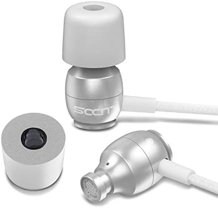LUDOS Clamor Wired Earbuds – Premium Noise-Isolating In-Ear Headphones with Memory Foam Tips, Built-in Microphone, 5-Year Warranty – Perfect for i Phone and Samsung Users, Ideal for Students and Small Ears in Stylish Pink – Ultimate Sound Quality and Comfort for Everyday Use