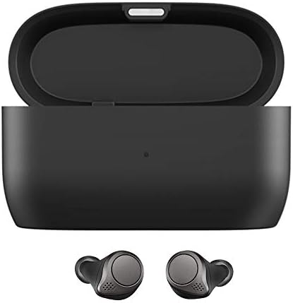 Compact High-Capacity Charging Cradle for Jabra Elite 75 t & Active 75 t – 700 m Ah Power Station for Superior Sound Quality and Ultimate Travel Flexibility in Sleek Black Design