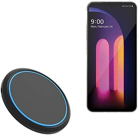 Box Wave Swift Charge Power Disc for LG V60 Thin Q 5 G – 15 W Qi Wireless Charging Pad with Elegant Design and Advanced Safety Features for Effortless, Tangle-Free Power Solutions