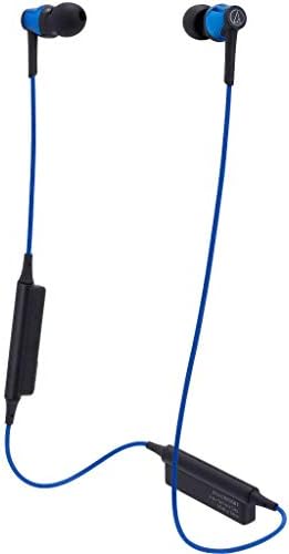 Audio-Technica ATH-CKR35 BTBK Bluetooth Wireless In-Ear Headphones – Premium Sound Isolation with In-Line Mic & Control, Ergonomic Comfort for Music & Calls, Versatile Compatibility, Sleek Black Design, Perfect for Active Lifestyles and Daily Use