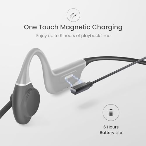 Puro Sound Labs Flex-Pro Open Ear Bone Conduction Headphones – Bluetooth 5.3 Wireless Audio Solution with Sweat-Resistant Design, Built-in Mic for Hands-Free Calls, and Enhanced Surrounding Awareness for Active Lifestyles and Daily Use