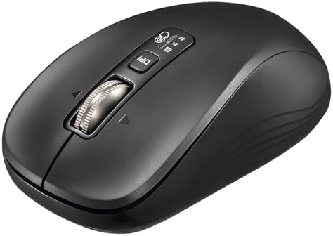 Ultimate Wireless Bluetooth Mouse with USB Connectivity – Full-Sized, Silent Operation, 4-Way Scrolling & Adjustable Cursor Speed for Seamless Multi-Device Use Including Computers, Laptops, Tablets, and Mac Books – Long Battery Life with Side Buttons for Enhanced Productivity