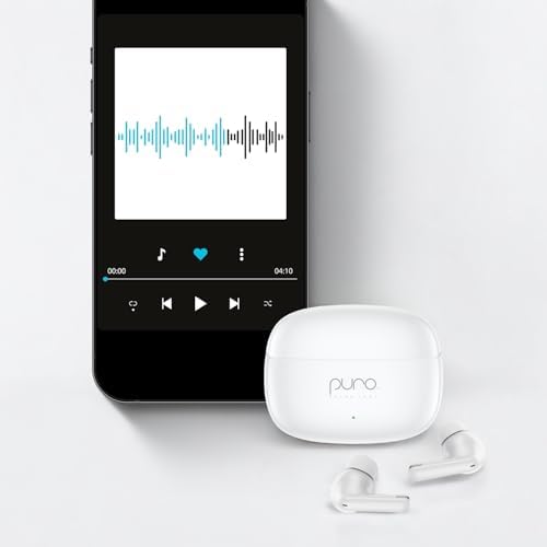 Puro Quiet-Air True Wireless Earbuds: Advanced Active Noise Cancellation with Safe Volume Limiting for All Ages, Ergonomic and Lightweight Design for Ultimate Comfort, Exceptional Call Clarity, and Effortless Device Connectivity for a Premium Audio Experience