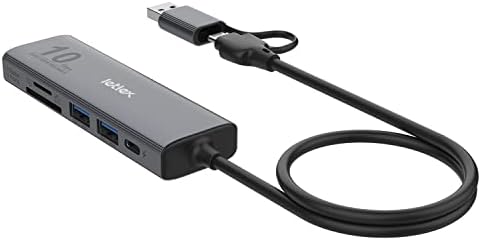 Unlock Ultimate Connectivity with the 6-in-1 USB C Hub: Superfast Data Transfer, SSD Card Reader & Thunderbolt Adapter for Seamless Multi-Device Integration – Perfect for Professionals & Tech Enthusiasts