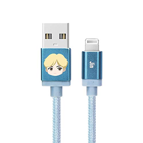 BTS Tiny TAN MFi Certified USB Charging Cable for i Phone 15/Pro/Pro Max/i Pad – Fast, Durable, and Stylish K-Pop Accessory for A.R.M.Y Fans