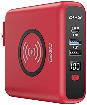 Ultimate 3-in-1 Portable Wireless Charger Power Bank – 10000 m Ah Fast Charging Wall Adapter with PD20 W USB-C and QC3.0 USB-A – Travel-Friendly External Battery Pack for i Phone, i Pad, and Android Devices – Enhanced Compatibility in Sleek Black Design