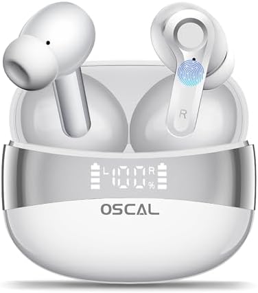 Premium Bluetooth 5.4 Wireless Earbuds – Elevate Your Sound Experience with Hi-Fi Stereo Audio, Deep Bass, and Advanced Noise Cancellation – 40-Hour Playtime, IPX7 Waterproof for Sports & Daily Use – Seamless Compatibility with Android & i Phone