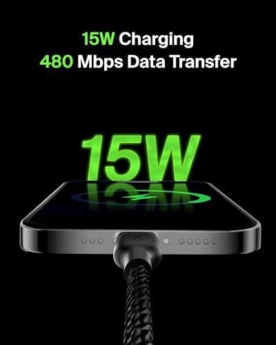 Enhance Your Charging Experience with the Belkin Boost Charge Braided USB-C to USB-A Cable – Fast, Reliable, and Versatile for i Phone 16, Samsung Galaxy S25, Google Pixel 9 & 8, i Pad Pro, Nintendo Switch 2, and Carplay – 3.3 ft Durable Design with Value 2-Pack for Optimal Performance and Longevity