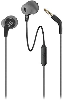 JBL Endurance Run 2 Wired Sports Earbuds – Waterproof In-Ear Headphones with Pure Bass Sound, Ergonomic Comfort for Active Lifestyles, Hands-Free Calling, and Enhanced Device Compatibility (Black) – Your Ultimate Workout Companion for Unmatched Audio Performance