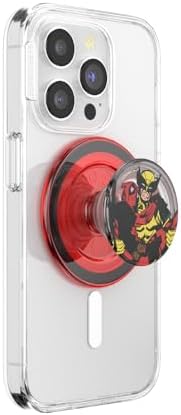 Marvel Captain America Mag Safe Pop Socket Grip – Secure Enamel Phone Holder with Kickstand, Wireless Charging Ready, Lightweight Design for Ultimate Usability and Marvel Fandom Style