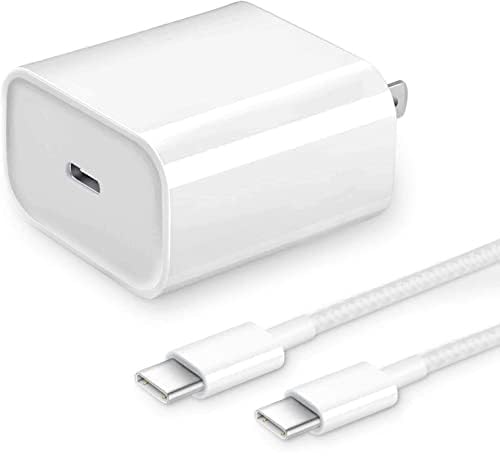 High-Performance 30 W USB-C Fast Charger for i Pad Pro, Air, and Mini – Includes 6.6 Ft Durable Braided Cable for Rapid Charging and Enhanced Device Compatibility – Ideal Power Delivery Solution for 2018-2025 Models