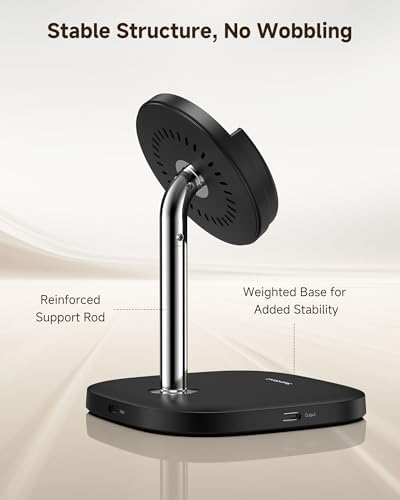 Detachable Magnetic Charging Station for Samsung Galaxy S25/S24/S23/S22/Z Flip7/Z Fold7 & i Phone 16/15/14/13/12 – Fast Wireless Charger with Mag Safe Compatibility, Compact Design for Home & On-the-Go Convenience, Swan Scout 506 SM