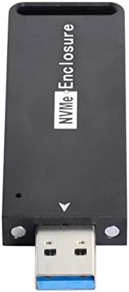 High-Speed Cablecc USB 3.1 Gen2 NVMe M-Key SSD External Enclosure – 10 Gbps Data Transfer for 2230/2242 mm Drives, Tool-Free Setup & Durable Aluminum Design for Optimal Cooling and Portability