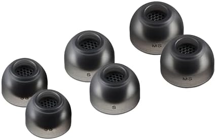 Enhance Your Audio Experience with AZLA Sedna Earfit MAX TWS Earbud Tips (S/MS/M) – Premium Noise-Canceling Silicone Eartips in Dark Gray for Ultimate Comfort and Sound Isolation, Perfectly Compatible with Sony, Samsung, and Sennheiser Wireless Headphones