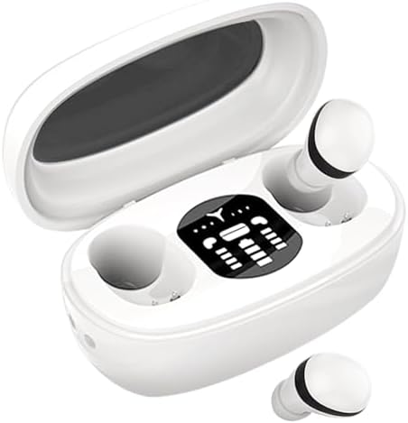 Discover Ultimate Sleep Serenity with Invisible Sleep Headphones – Ergonomic Wireless Earbuds Tailored for Side Sleepers, Featuring Advanced Noise-Canceling Technology, IPX6 Waterproof Durability for Any Environment, and Long Battery Life for Continuous Comfort Throughout the Night (White)
