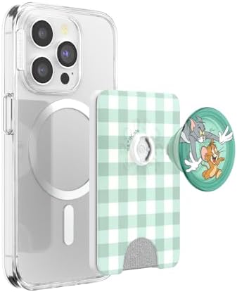Disney Tom & Jerry Pop Socket Wallet – Whimsical Phone Grip & Expanding Card Holder with Mag Safe Compatibility – Wireless Charging Ready Accessory for Enhanced Everyday Convenience and Style