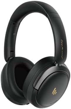 Atom Max Hybrid Active Noise Cancelling Over-Ear Headphones – Ultimate Comfort and Superior Hi-Res Audio Experience with 45-Hour Battery Life, Quick Recharge, Customizable Sound Profiles via Intuitive App, Lightweight Foldable Design, Luxurious Earpads in Elegant Black – Perfect for Travel, Work, or Home Listening