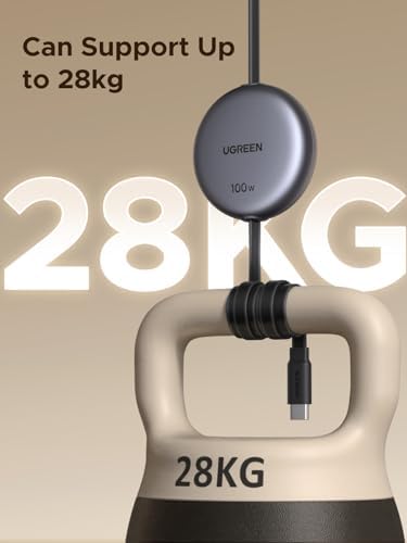 UGREEN 100 W Retractable USB C Charger Cable – High-Speed Type C Cord for i Phone 16/15/14, Mac Book Pro/Air, Galaxy S25/S24/S23, i Pad Pro/Air, Pixel 9/8, Switch & Air Pods – 3.3 FT Durable Design for Ultimate Portability and Efficiency