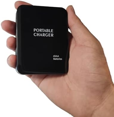 Portable Battery Operated Phone Charger with LED Indicator | Emergency USB Power Bank Powered by AA Batteries – 2 Pack for Ultimate Convenience and Versatility in Charging Solutions