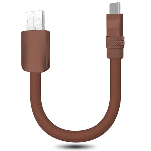 Ultra-Compact 240 W USB C Charging Cable – Sleek 4-Inch Power Bank Connector for i Phone 15/16 & Samsung Galaxy – Durable Tangle-Free Design for Effortless Portability – Essential Travel Accessory for Fast On-the-Go Charging Needs
