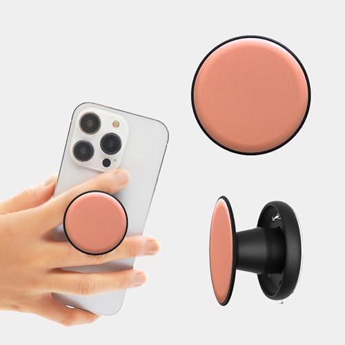 Elevate Your Mobile Experience with the One-Touch Expanding Kickstand Phone Grip in Basic Purple – Innovative Silicone Comfort, Effortless Attachment, Wireless Charging Compatible for Ultimate Stability and Hands-Free Convenience