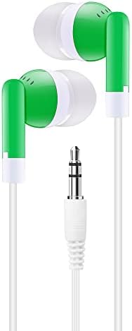 Bulk Pack of 50 Individually Wrapped Earbuds – Premium Classroom Headphones for Schools, Libraries, and Hospitals – Enhanced Compatibility, Lightweight Design, and High-Quality Sound for Focused Listening