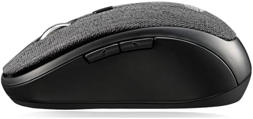 Sleek i Mouse S80 2.4 GHz Mini Optical Mouse – Stylish Fabric Finish with 5 Customizable Buttons for Ultimate Comfort and Performance in Any Workspace