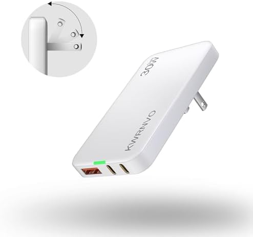 Sleek Purple 65 W Ga N Multi-Port USB Wall Charger – Ultra-Slim Travel Adapter with Dual Type-C & USB-A Ports for Rapid Charging of Mac Book Pro, i Phone 16/15/14, i Pad Pro, and Pixelbook – Compact, Stylish, and Versatile Power Solution for All Devices