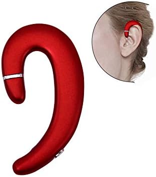 Revolutionary Ear Hook Bluetooth Wireless Headphones – Comfort-Focused Noise Cancelling Earphones with Microphone for Android & i Phone Compatibility (Red) – Effortless Connectivity, Ultimate Sound Quality, and Ergonomic Design for All-Day Wear