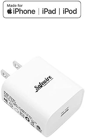 Apple Certified 20 W Fast Charger Bundle – Robust 6 ft USB-C to Lightning Cable & Power Adapter for i Phone 13, 12, 11 Pro Max, XS, XR, X, 8 Plus, 7, 6 S, 6, SE, 5 S, 5 C, 5, i Pad, i Pod (White) – Ultimate Charging Speed & Reliability for All Apple Devices