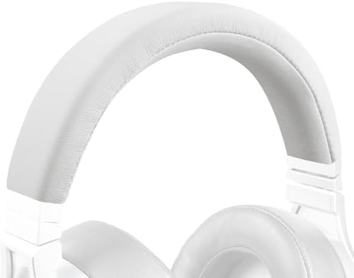 Revolutionize Your Gaming Comfort with SOULWIT Protein Leather Headband Cover for Corsair Virtuoso RGB Wireless XT SE – Stylish White & Grey Design for Enhanced Cushioning and Durability – Easy Installation Replacement Pad for Ultimate Headset Performance and Aesthetic Upgrade