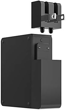 Mophie Powerstation Hub: Ultimate Portable Battery Charger with Foldable AC Prongs, Fast USB-C PD, and Wireless Qi Charging for Smartphones & Tablets – Sleek Black Design for On-the-Go Power Solutions