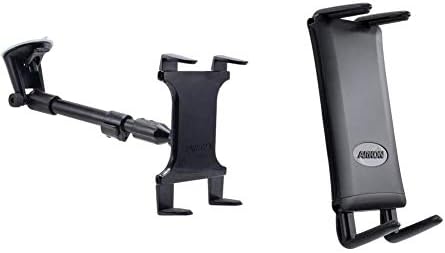 ARKON Long Arm Windshield Suction Mount for i Pad Air & Pro – Premium Hands-Free Tablet Holder for Safe Navigation and Streaming – Durable, Adjustable Car Mount with Powerful Suction and Sleek Black Design – Perfect for Video Calls and On-the-Go Entertainment