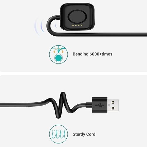 Dual-Pack Lamshaw USB Charging Dock for One Plus Watch 2 & 2 R – Ultra-Fast Charging Stations in Stylish Black & White – Perfectly Engineered for Smartwatch Users Seeking Portability and Reliability