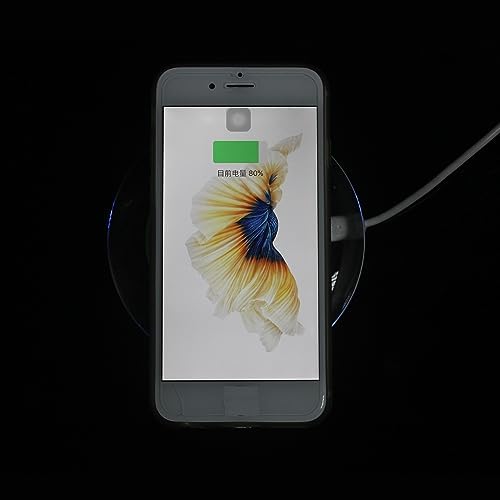 ANGELIOX Premium Fast Wireless Charging Pad with Integrated Receiver – Effortless Cord-Free Solution for i Phone Models 5 to 7 Plus, Enhance Device Durability and Streamline Your Charging Experience with Modern Elegance