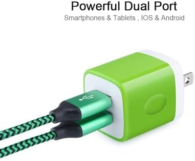 Ultimate Fast Charging USB Wall Charger Block with Dual Ports & 3 Pack 6 ft Type C Cables – Ideal for Samsung Galaxy S24/S23/S22/S21, i Phone 16/15, Google Pixel 9/8 Pro – Enhanced Compatibility & Speed for All Your Devices