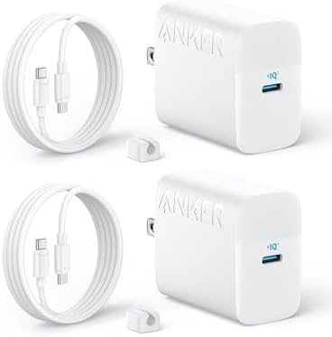 Anker 45 W USB-C Fast Charger with 5 ft Cable – Advanced PPS Technology for Rapid Charging of i Phone 16/15, i Pad, and Galaxy S24 Ultra – Optimal Device Protection and Travel-Friendly Design for Home and On-the-Go Charging