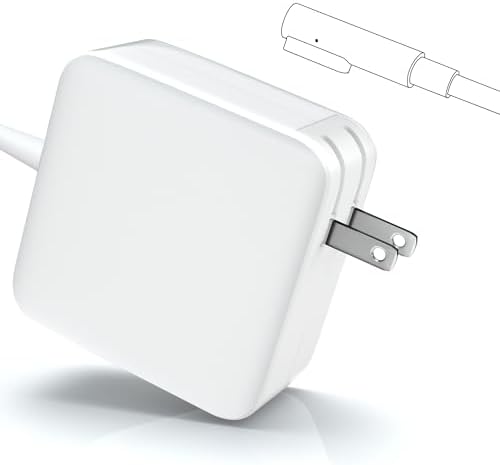 85 W L-Tip Mac Book Pro Charger for Pre-Mid 2012 Models – Rapid Charge Power Adapter for 13″, 15″, and 17″ Mac Book Pros – Superior Durability and Compatibility for Uninterrupted Workflow