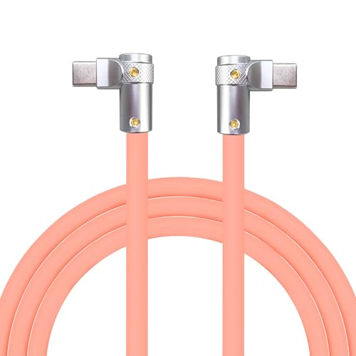 Transform Your Charging Routine with Chubbycable Flex Elbow Pro – 90-Degree USB-C Cable for Lightning-Fast 240 W Power Delivery, Durable Ultra-Thick Silicone Build, Perfect for Convenient Access in Tight Spaces, Ideal for Mobile Phones, Tablets, and Gaming Enthusiasts
