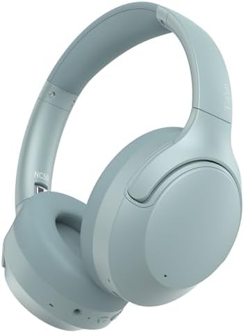 Transform Your Soundscape with T-fun NC50 Over-Ear Headphones – Cutting-Edge Bluetooth 5.3, 65-Hour Battery Life, Adaptive Noise Cancelling, and Tailored EQ Settings for Ultimate Listening Pleasure and Gaming Precision