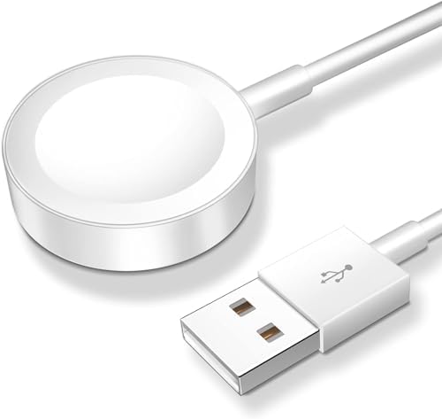Magnetic Fast Charging Cable for Apple Watch – Portable 1.6 FT Wireless Charger Compatible with All i Watch Series Ultra/10/9/8/7/6/SE/SE2/5/4/3 – Quick Connection & Enhanced Durability for Effortless Charging