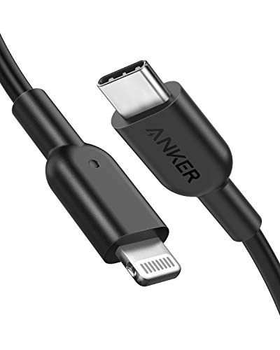 Anker 6 ft USB C to Lightning Cable – MFi Certified Fast Charging Cable for i Phone 13 Pro, 12 Pro Max & Air Pods Pro – Durable Design with Power Delivery Support – Tangle-Free Connectivity for Effortless Use