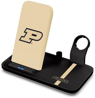 SOAR NCAA 4-in-1 Wireless Charging Docking Station: Rapid Charge Solution for i Phone, Apple Watch, Air Pods & Apple Pencil – Official NCAA Design for Ultimate Fan Experience and Device Compatibility